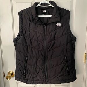 Women’s The North Face black nylon vest, size L